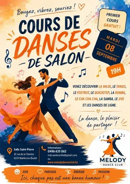 Melody Dance Club affiche rentree 2026-2027